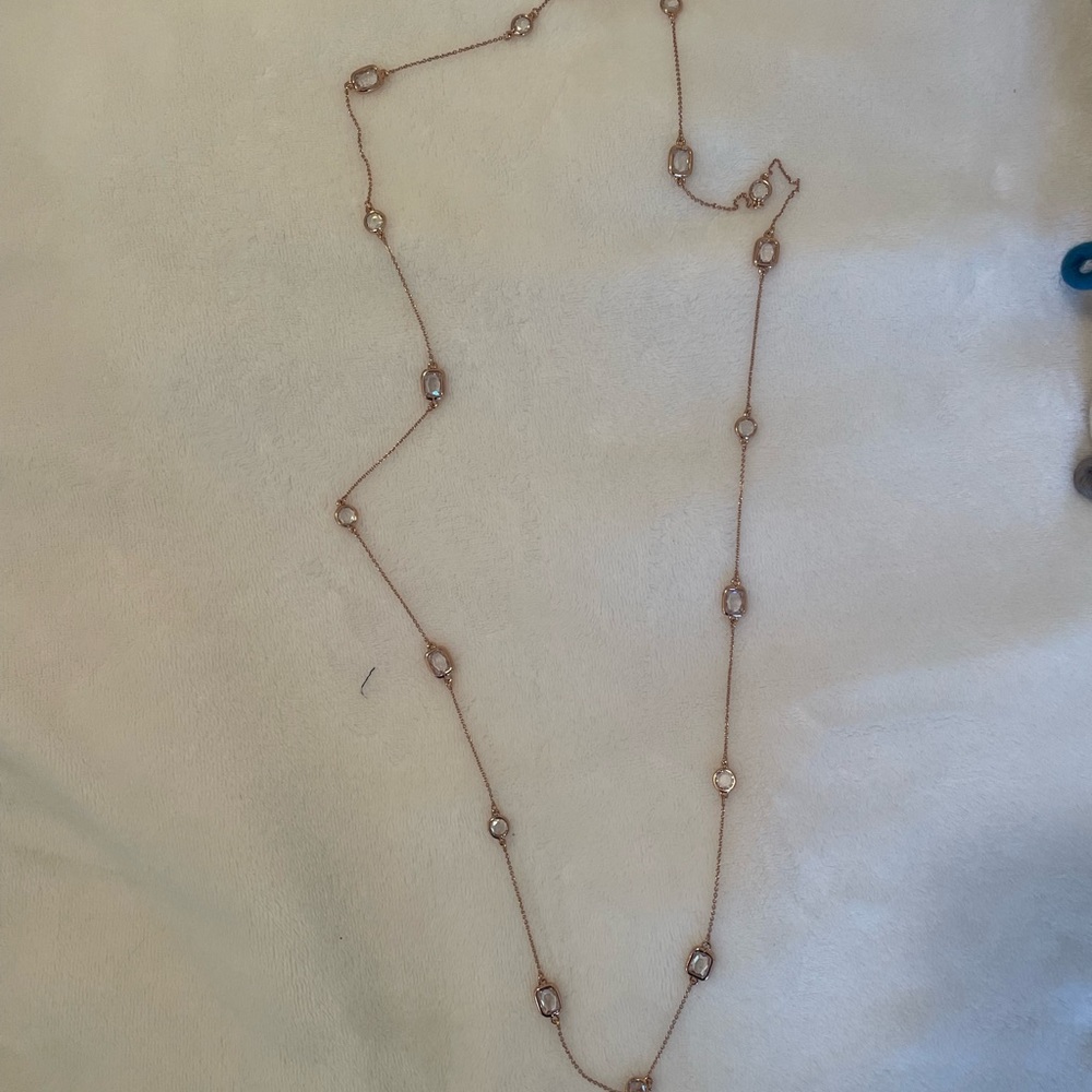 Kate spade rose gold necklace